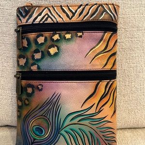 Anuschka hand painted side purse